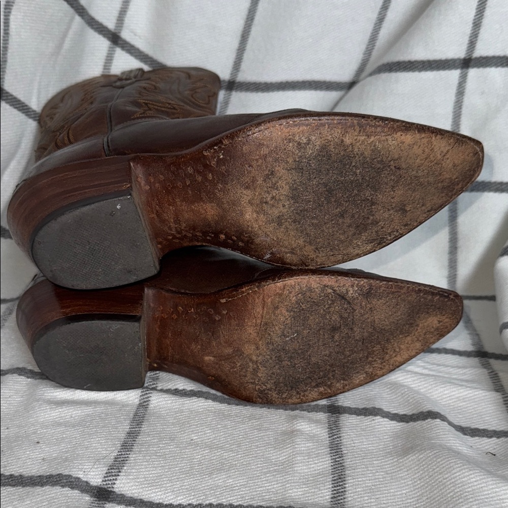 Lucchese Classics Men’s Leather Cowboy Boots in Rich Brown 8 - Picture 7 of 15